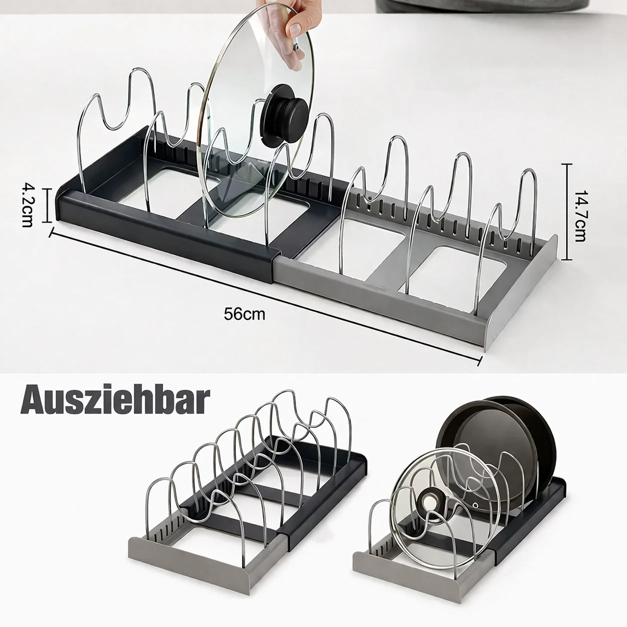 KitchenClarity™ — Finally Effortless Perfect Organization for Your Favorite Pans and More!