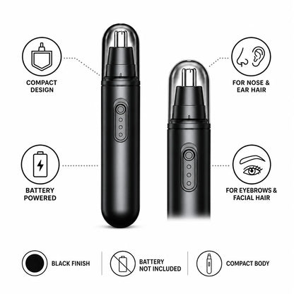 Waterproof Nose and Ear Hair Trimmer