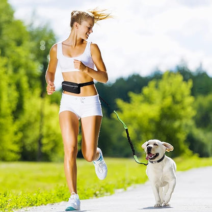 FlowLeash Dog Leash with Shock Absorber & Hip Belt
