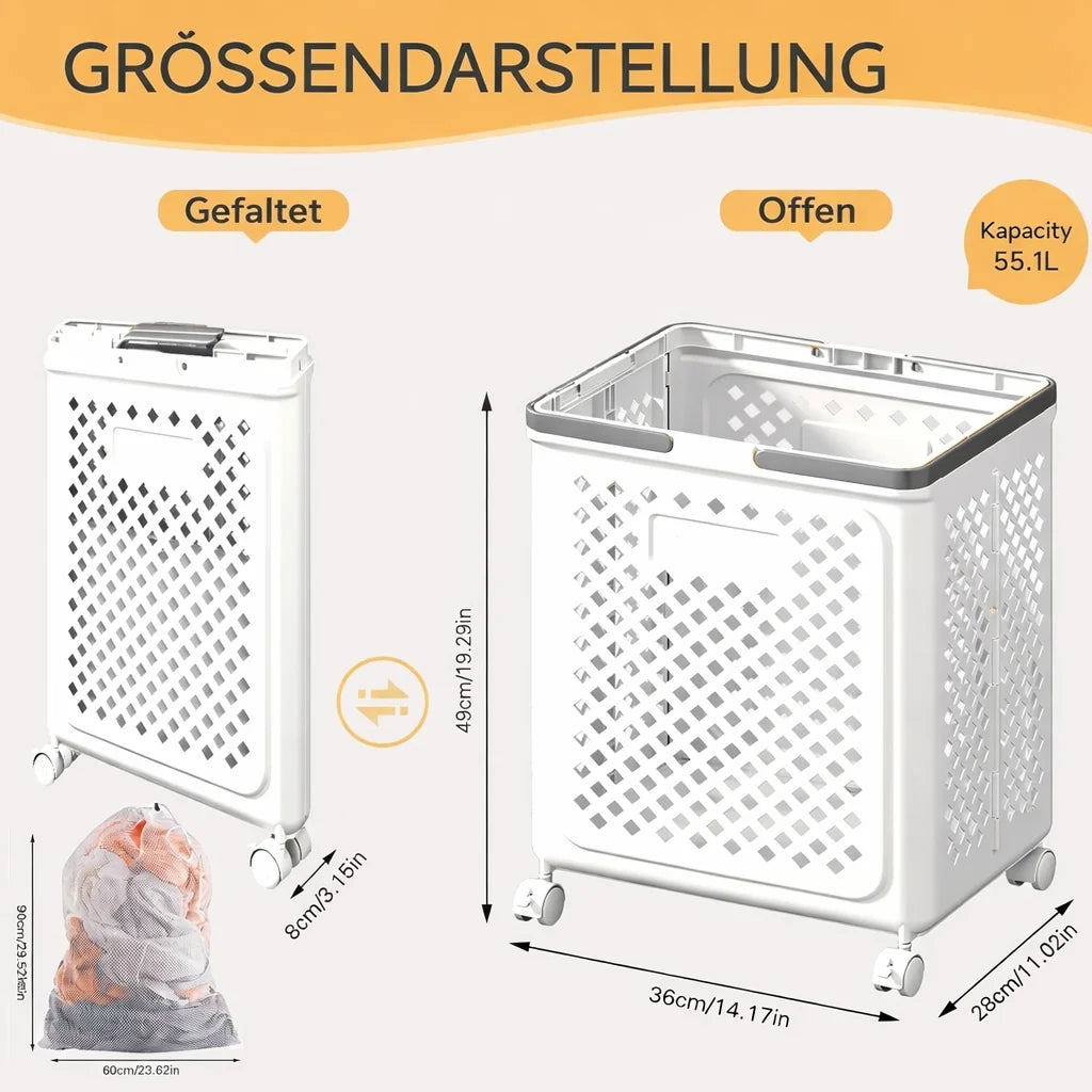 GlideEase™ Laundry Expert — Effortless Gliding for Stress-Free Housework and More Order in Your Everyday Life