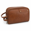 Water-Resistant PU Leather Toiletry Bag with Large Capacity (Wet & Dry Compartments)