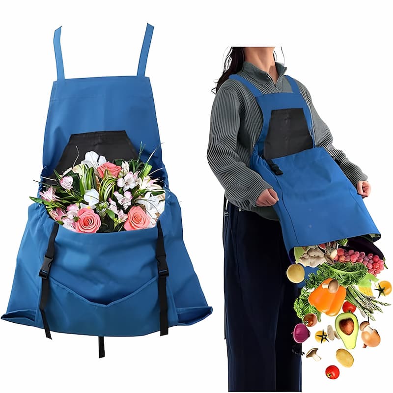 Garden Harvest Apron with Kangaroo Pocket