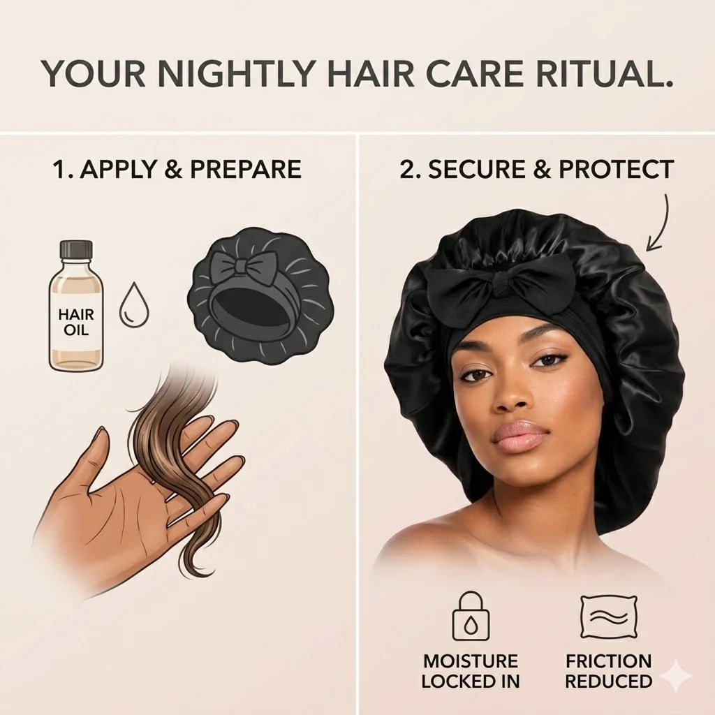 Silk Cap for Hair Protection Overnight