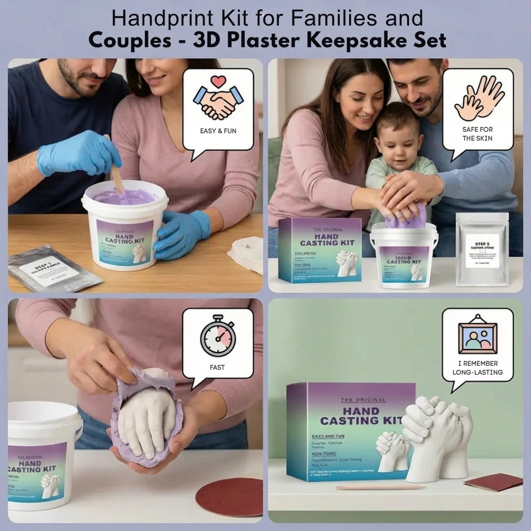 3D Handprint Plaster Set – A Touching Memory