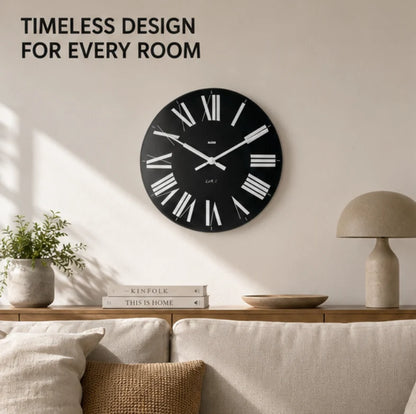 Alessi Firenze Wall Clock with Roman Numerals