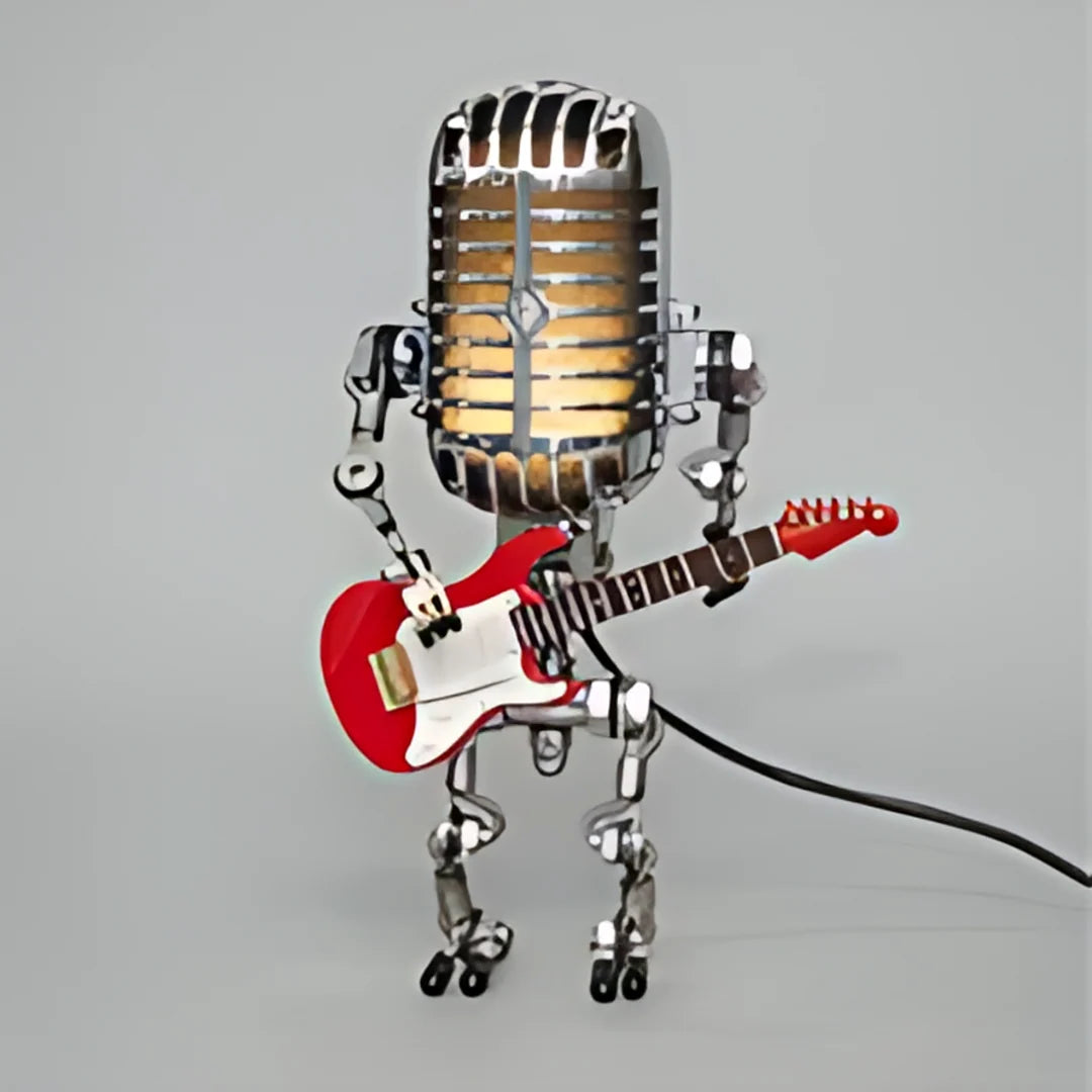 Robot table lamp with adjustable LED light