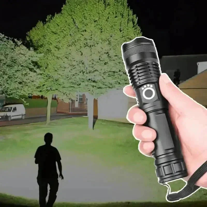 Tactical LED Flashlight 90,000 Lumens IP65