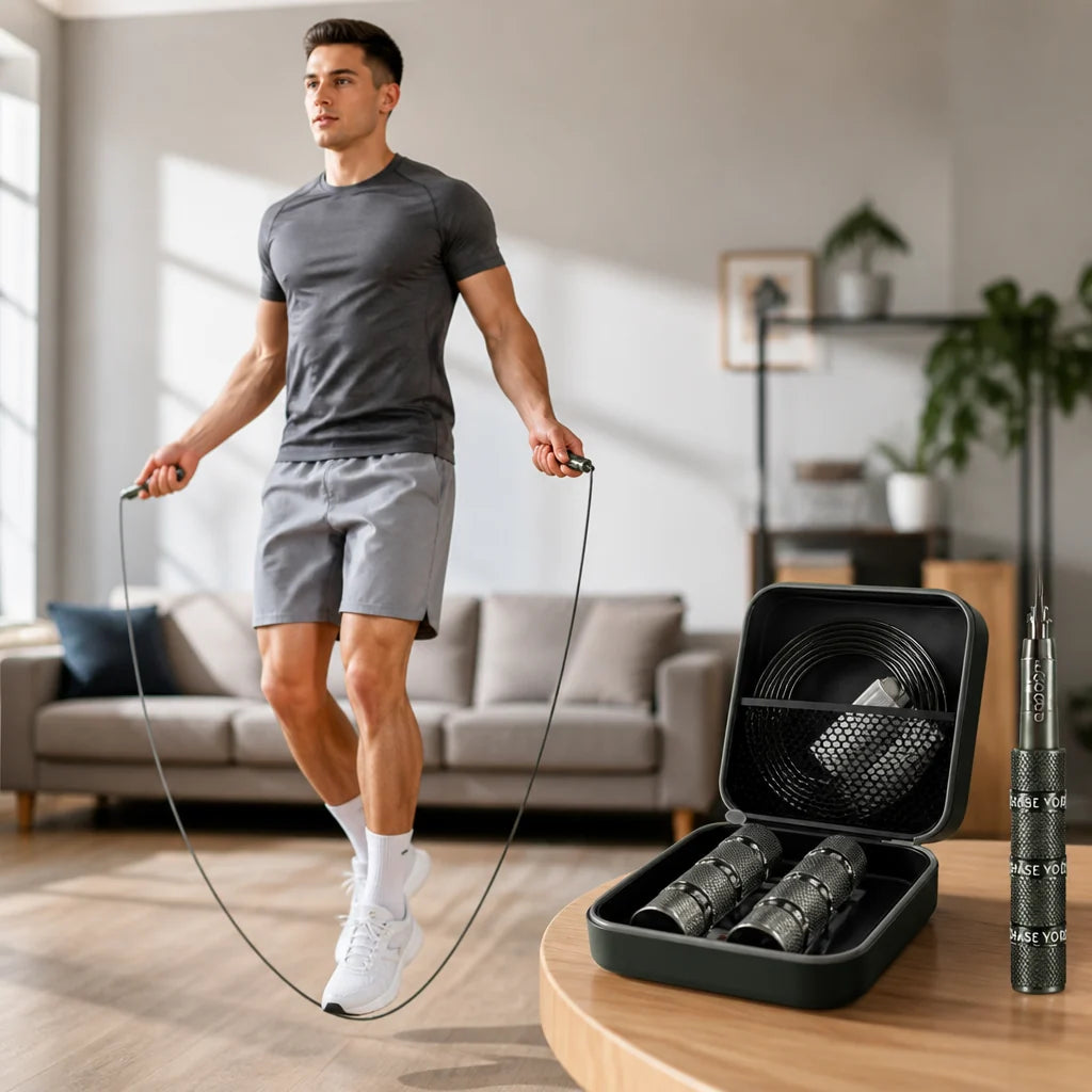 Telescopic Quick-Adjust Ball Bearing Jump Rope