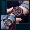 Men's Multifunction Watch with Luminous Display & Water Resistance