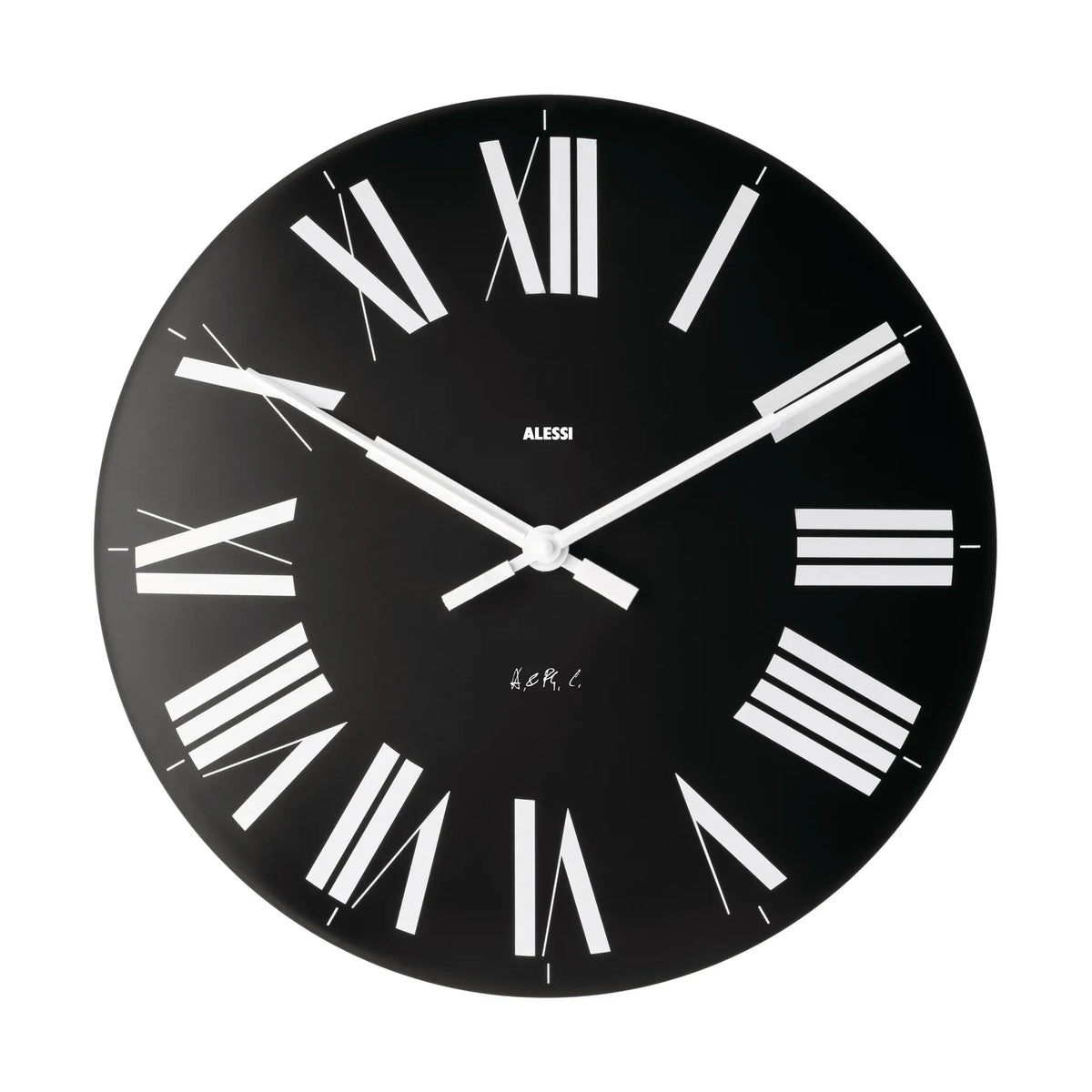 Alessi Firenze Wall Clock with Roman Numerals