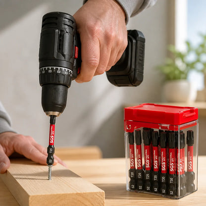 Magnetic S2 Steel Torx Bit Set (15-piece)