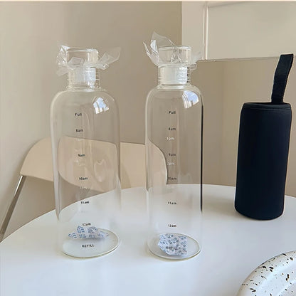 Water Bottle with Time Markings 500/700 ml