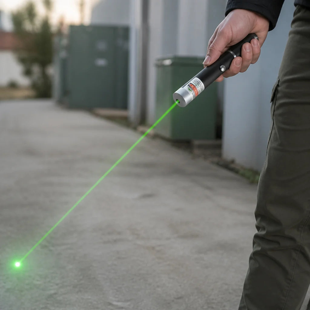 Daylight-Visible High-Performance Green Laser Pointer (Aluminum Housing)