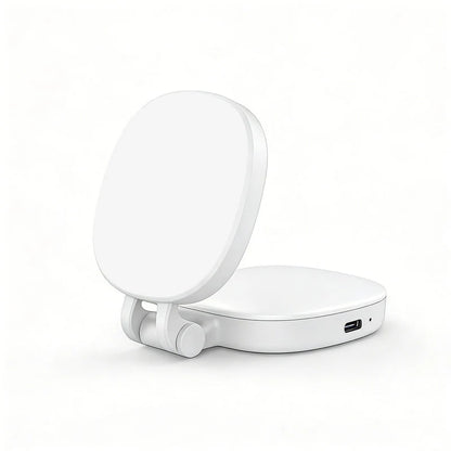 3-in-1 Selfie Light with Mirror and Phone Holder