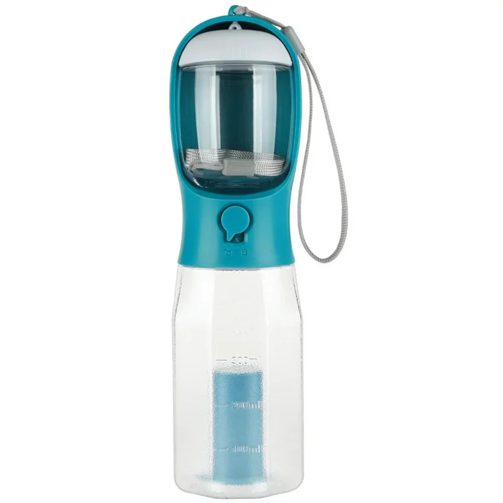TrailBuddy™ – 3-in-1 Dog Water Bottle with Food Container