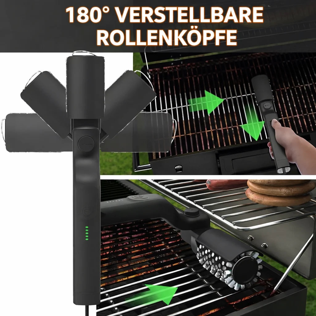 PowerScrubPro™ — Make your grill sparkling clean in no time and enjoy more time with your loved ones!