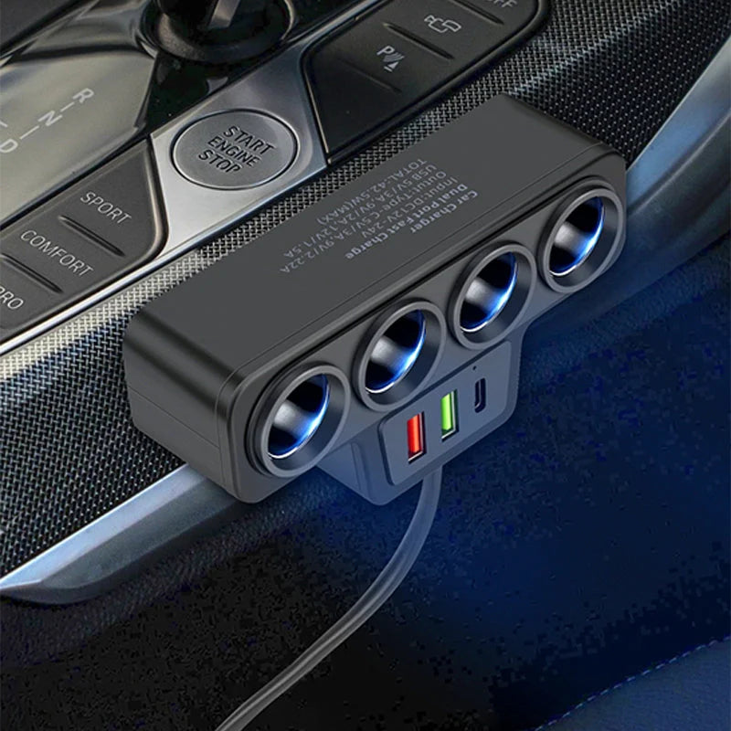 VoltMaxx 7-in-1 Car Charger Adapter with 7 Ports