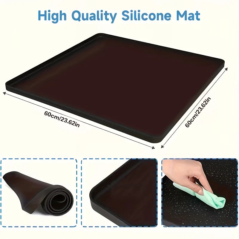 Silicone Protective Mat 60x60 cm for Washing Machine and Dryer