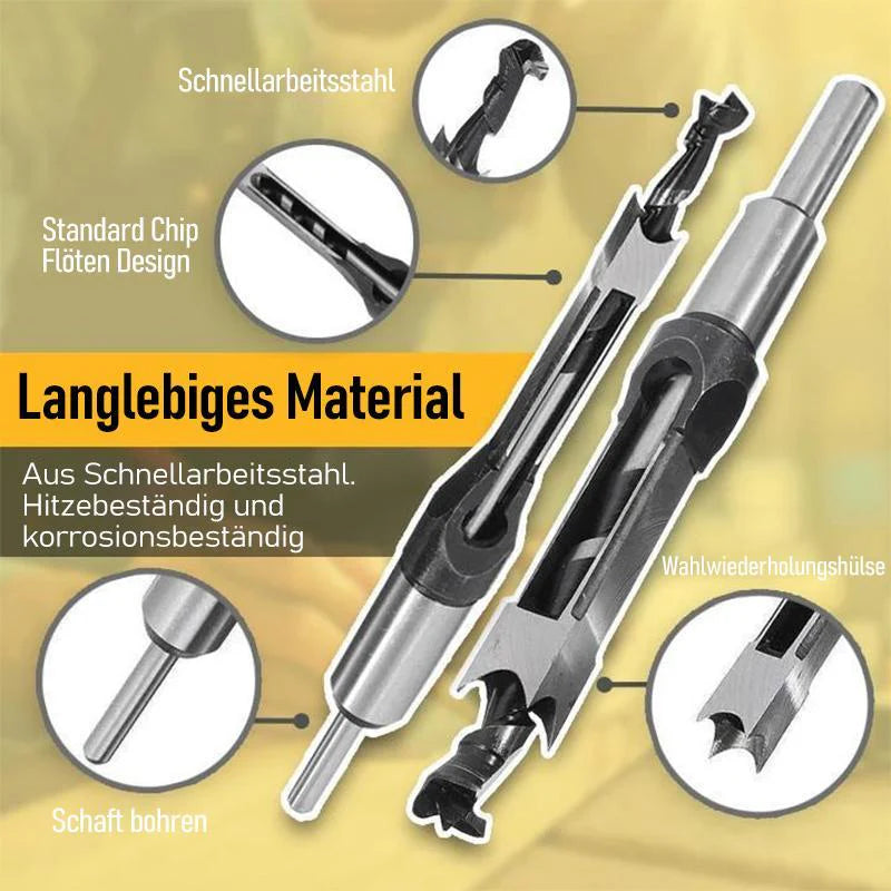 Wood Drill Bit Set for Square Holes