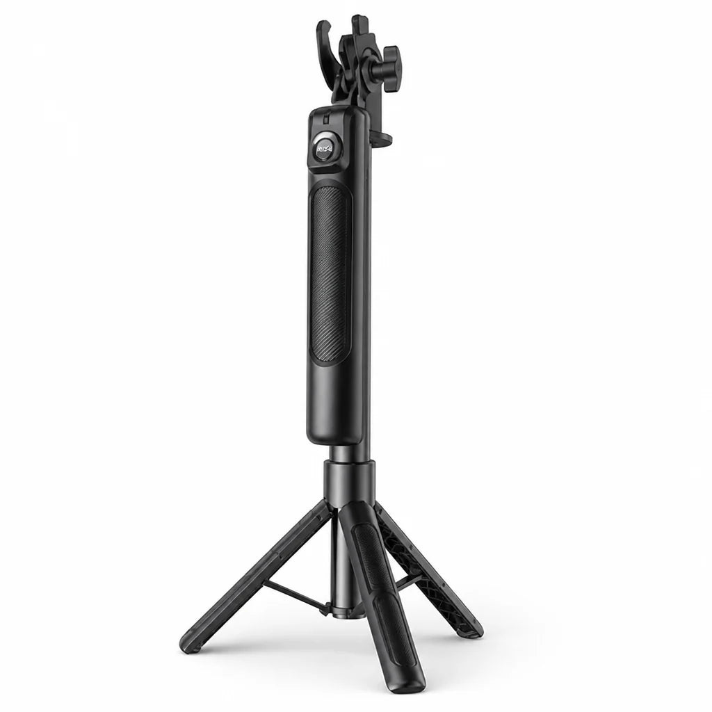 One-Button Pop-Up Smartphone Tripod Made of Carbon Fiber (Extendable up to 180 cm)