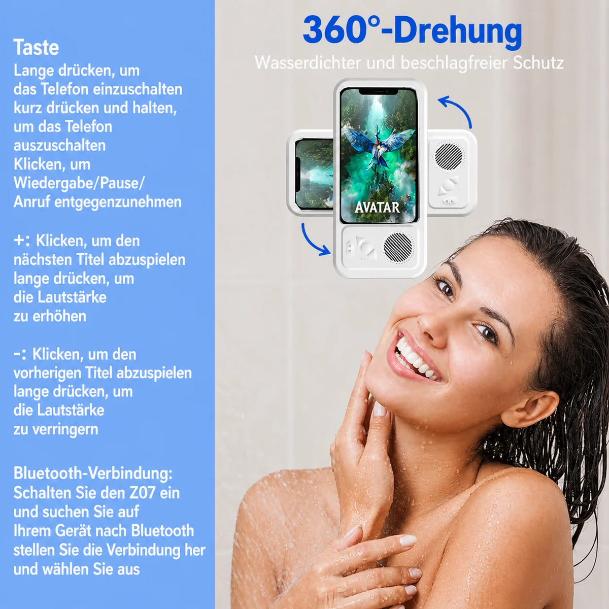 AuraStream™ — Transform Your Shower into Your Personal Concert Stage Full of Freedom and Crystal-Clear Music Joy