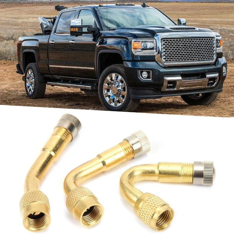 Flexible 3-Angle Tire Valve Extension Set