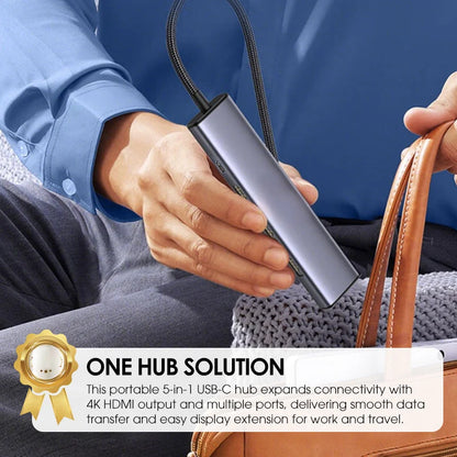 5-in-1 USB-C Hub with 4K HDMI Output