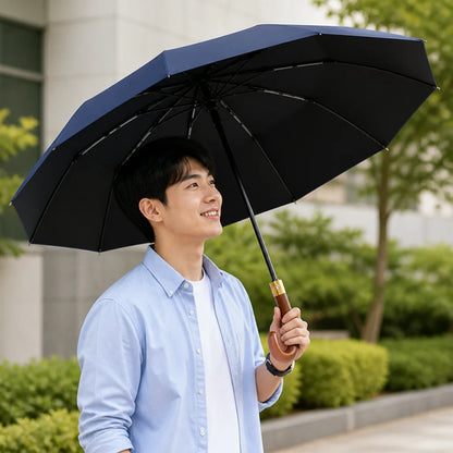 Windproof Automatic Umbrella with UPF50+ Protection