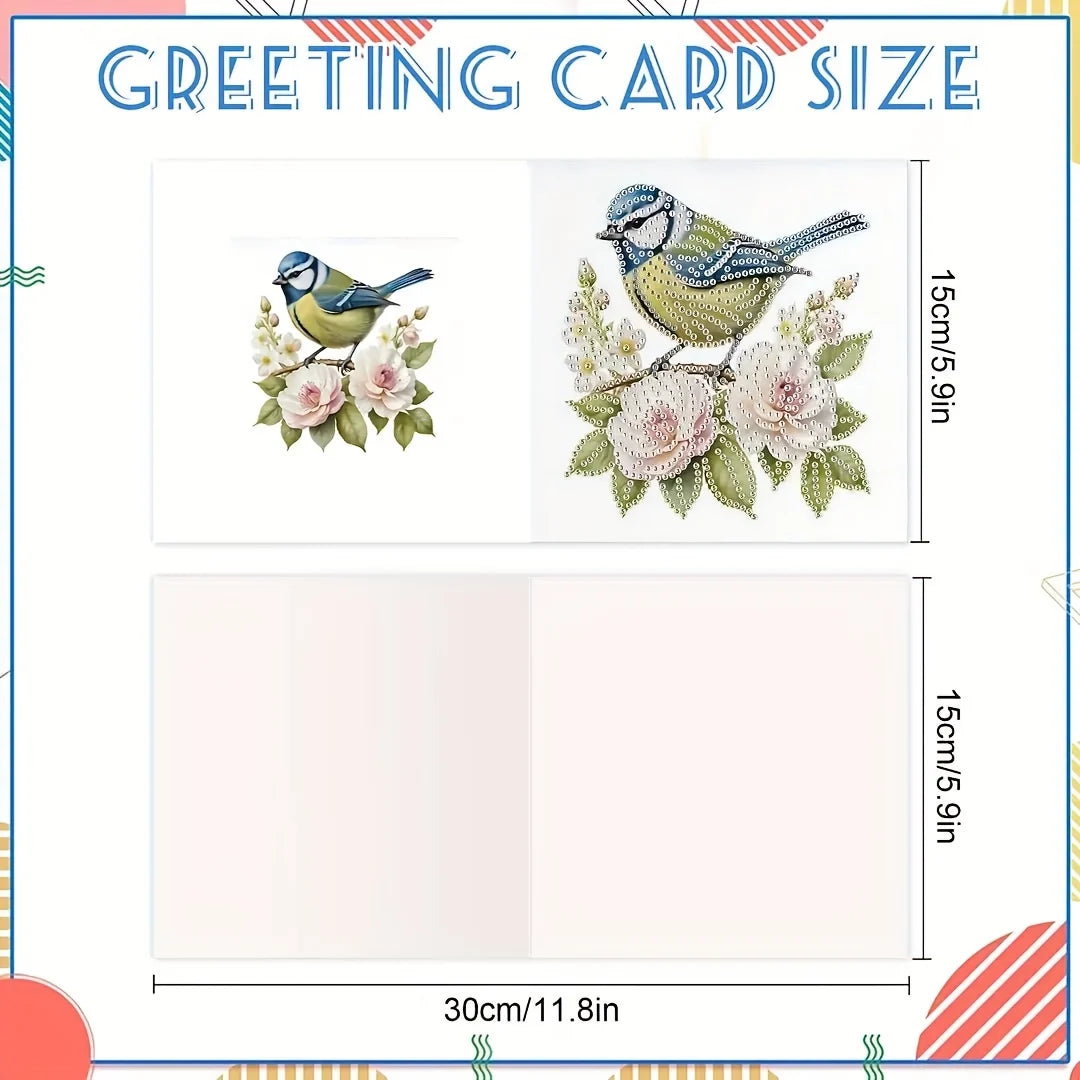 Diamond Painting Greeting Card Set 12 Pieces
