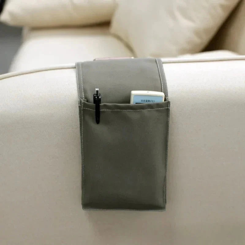 Bed Organizer Cotton-Linen with Multiple Compartments