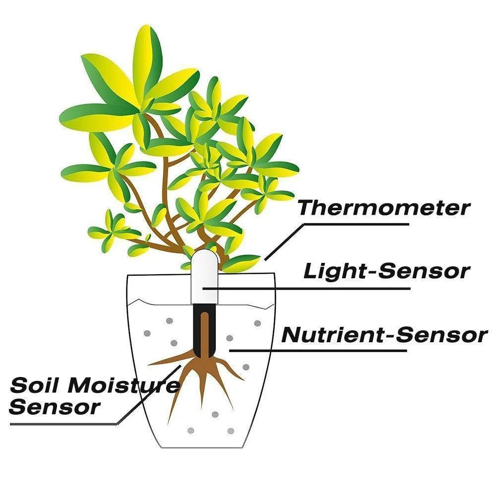 Plant sensor with Bluetooth app