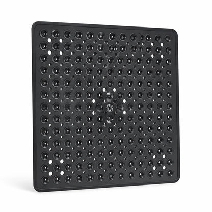 Non-slip Shower Mat with Suction Cups & Quick Drain (Machine Washable)