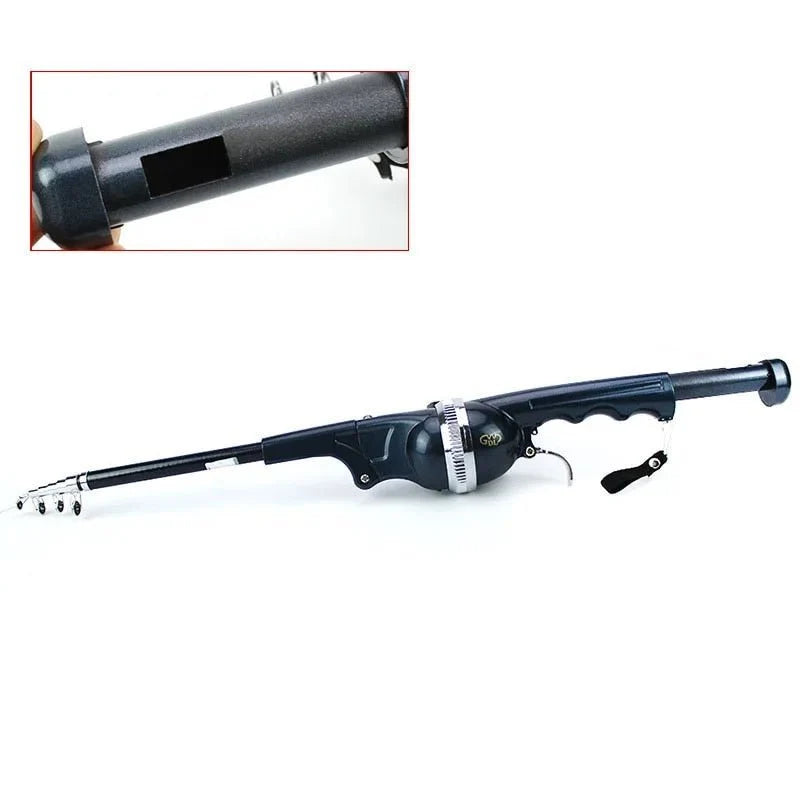 Telescopic Fishing Rod 134 cm with Integrated Reel