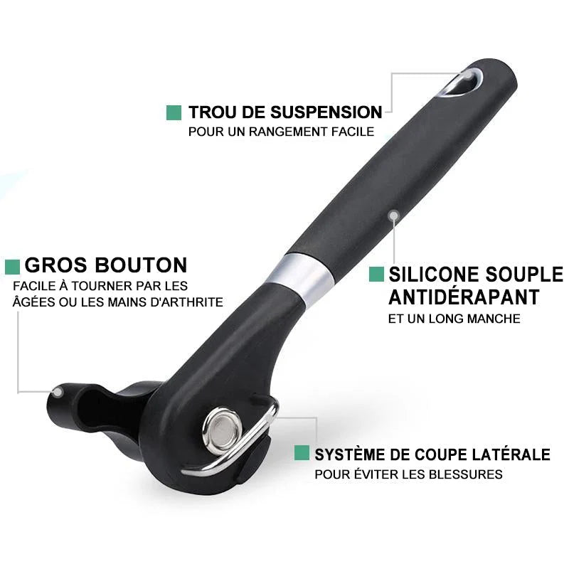 Stainless Steel Can Opener with Comfort Handle