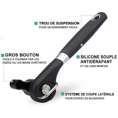 Stainless Steel Can Opener with Comfort Handle