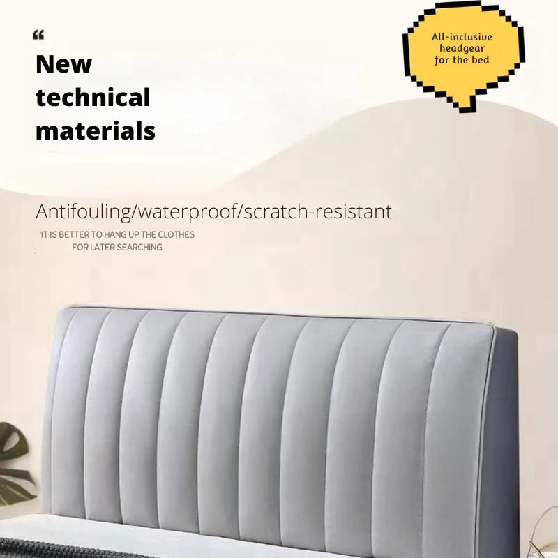 Headboard Protective Cover Soft Velvet Bed
