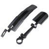 Adjustable retractable bicycle mudguard set