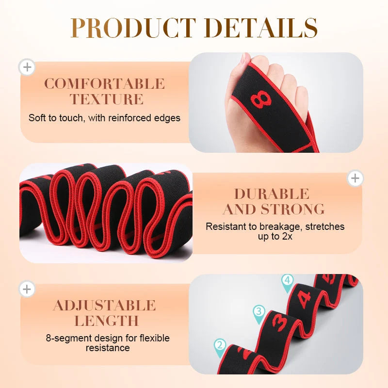 Resistance Band with 8 Segments – Yoga & Stretching