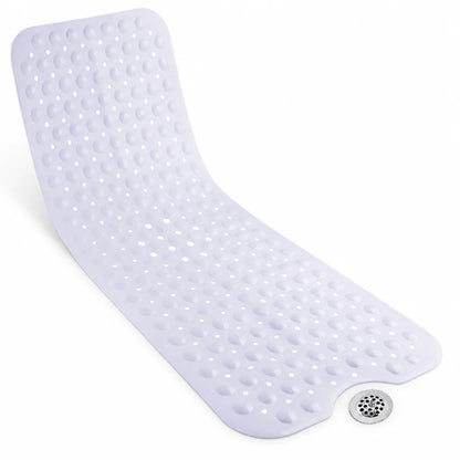 Extra-Long Non-Slip Bath Mat (Suction Cups & Drain Holes)