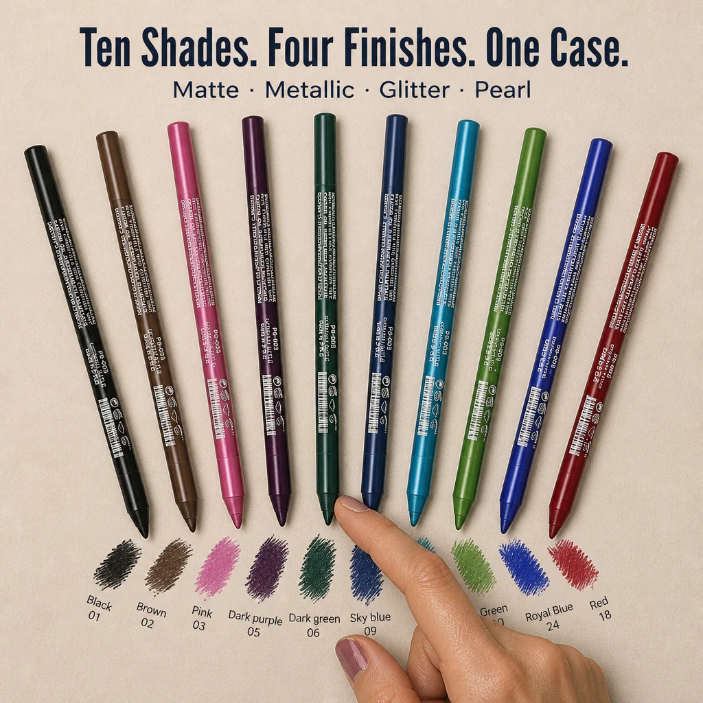 PrismFlo™ Makeup Liner Set 10 Colors
