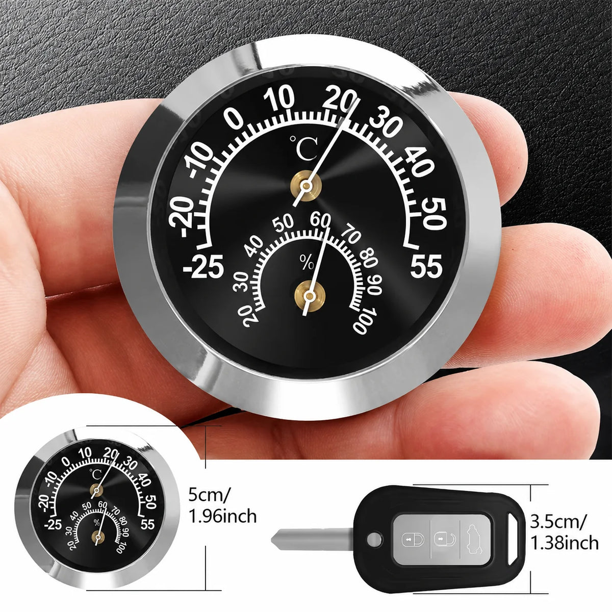 2-in-1 Thermometer & Hygrometer for Indoor and Outdoor Use
