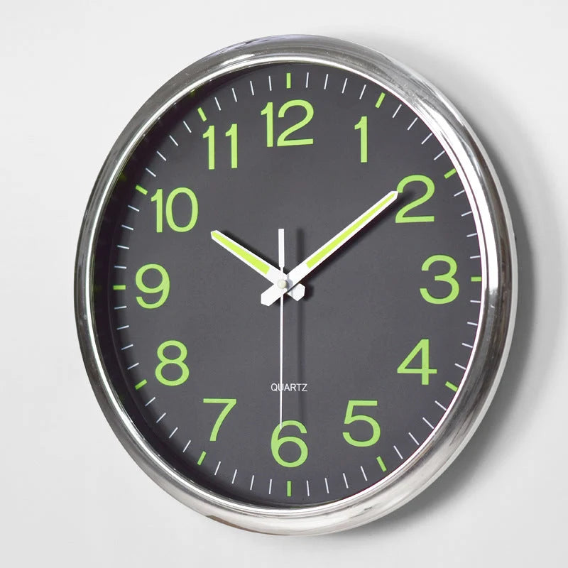 Glowing Wall Clock 30 cm – Silent
