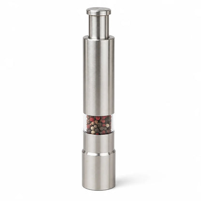 Single-Hand Stainless Steel Salt and Pepper Grinder (Pack of 2)