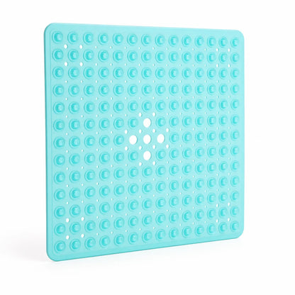 Non-slip Shower Mat with Suction Cups & Quick Drain (Machine Washable)