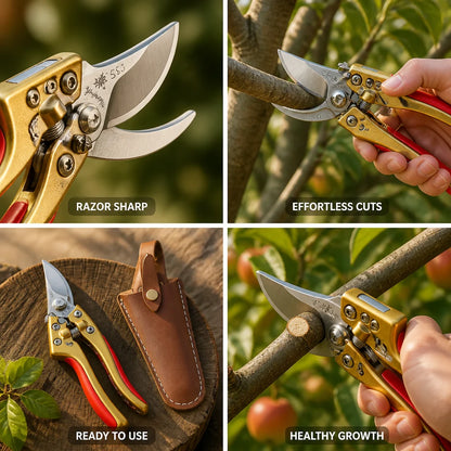 Precision garden shears made of carbon steel (for fruit trees)