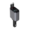 4-in-1 Car Charger with Retractable Cable