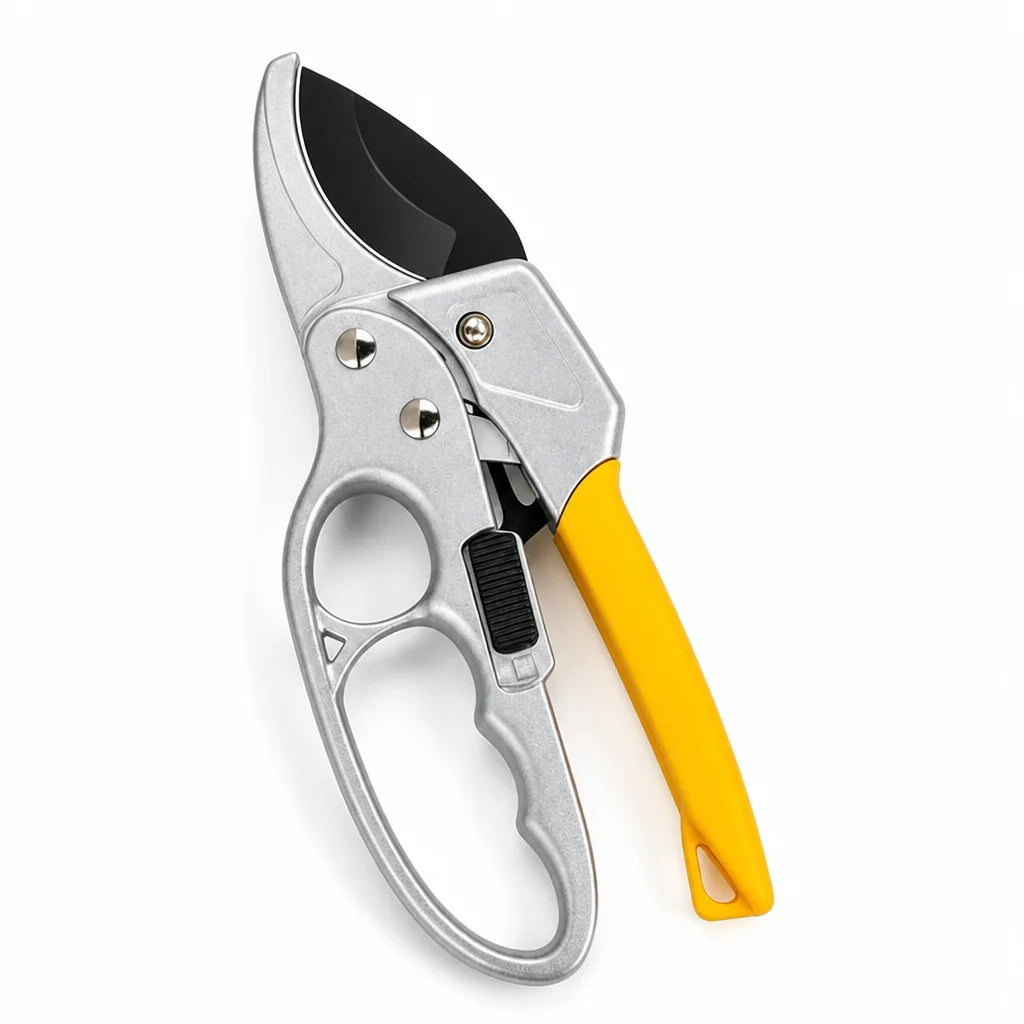 SK5 Steel Energy-Saving Ratchet Garden Pruner (Ergonomic Non-Slip Handle)