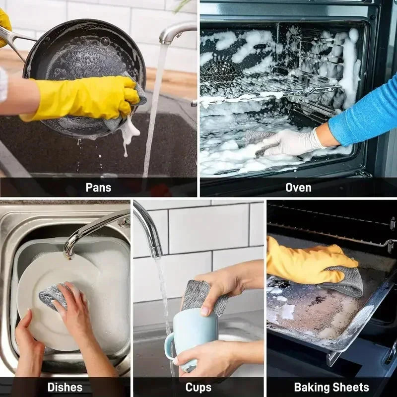Metal Scrubbing Pad – Double-Sided for Kitchen