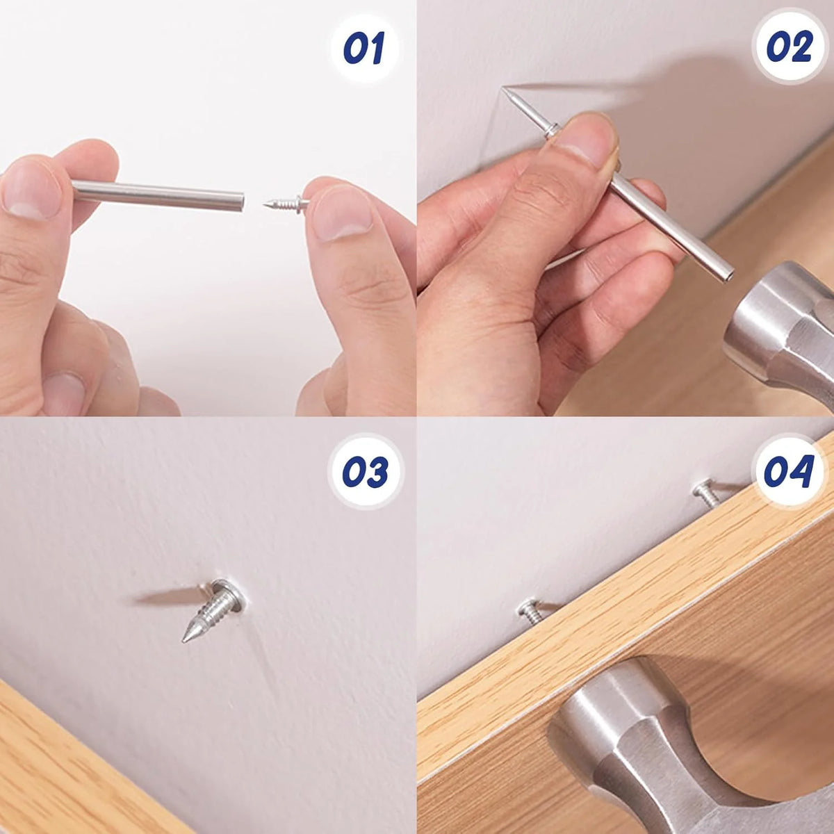 Skirting Board Nail Set – Double Head System 100 Pieces
