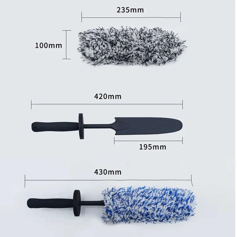 WheelGlow microfiber rim brush scratch-free